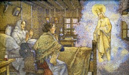 Mozaika zjevení Panny Marie dne 13. 1. 1866, foto Jiří Stejskal